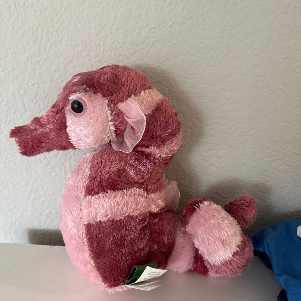 Pink Seahorse Plush Toy
